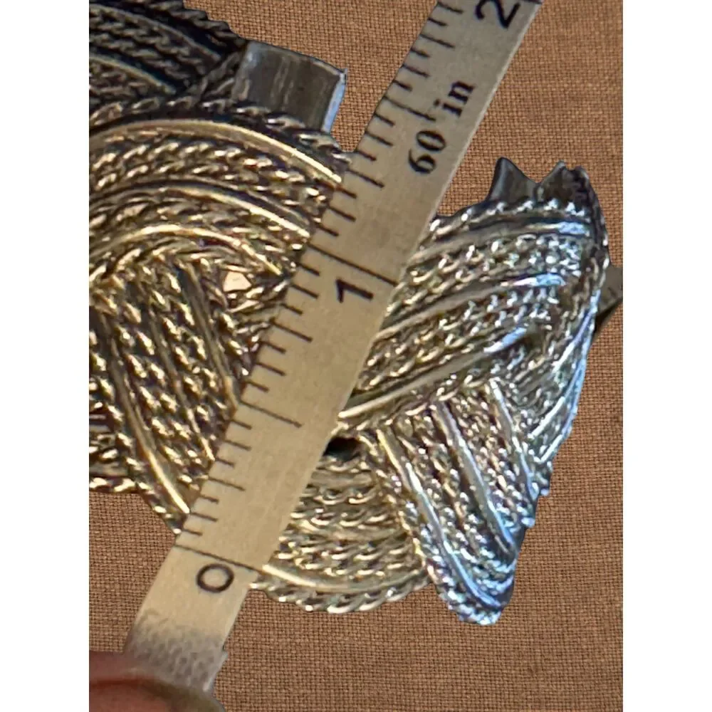 Vintage Stainless Steel Braided Cuff Bracelet – Like New